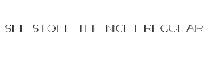 She Stole the Night Regular  Free Fonts Download