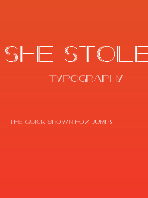 She Stole the Night Regular Poster