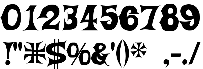 SheCreature Font OTHER CHARS