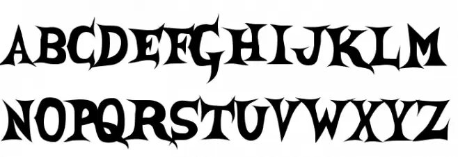 SheCreature フォント 小文字