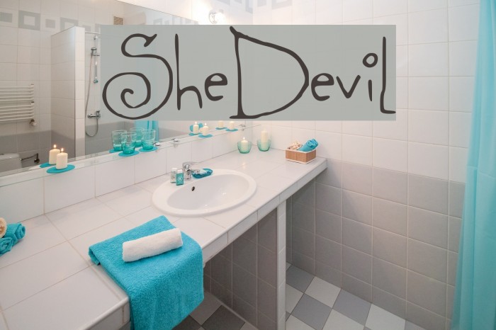 SheDevil Font examples