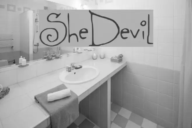 SheDevil Font examples