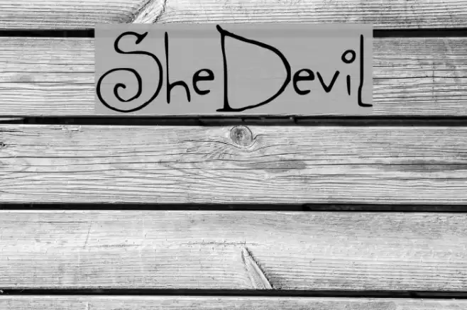 SheDevil Font examples