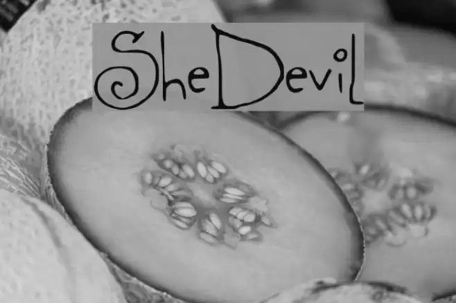 SheDevil Font examples