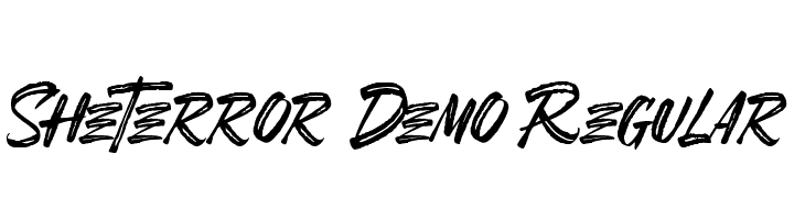 SheTerror Demo Regular  नि: शुल्क फ़ॉन्ट्स डाउनलोड