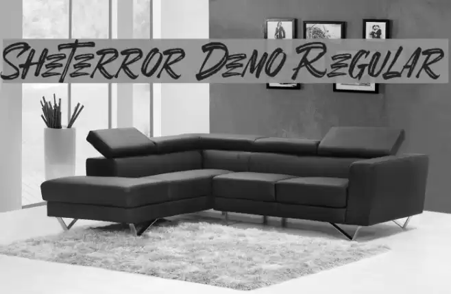 SheTerror Demo Regular Font examples
