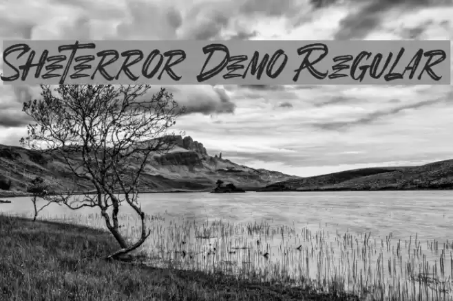 SheTerror Demo Regular Font examples