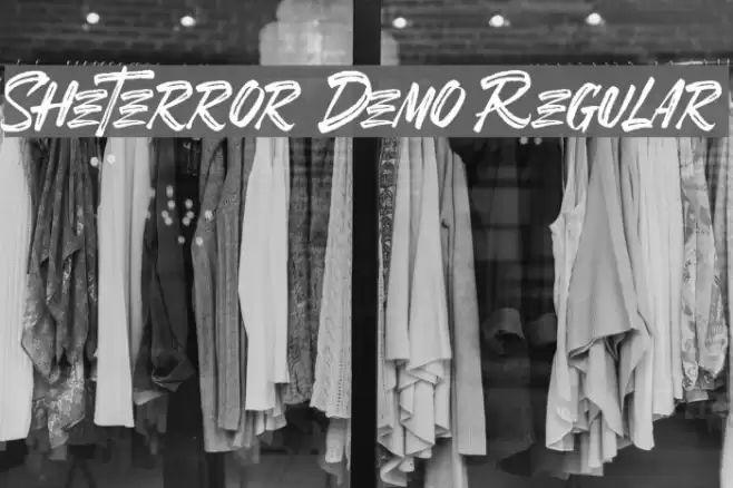 SheTerror Demo Regular Font examples