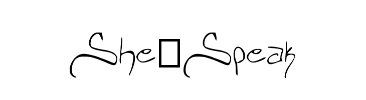 She_Speak  font caratteri gratis
