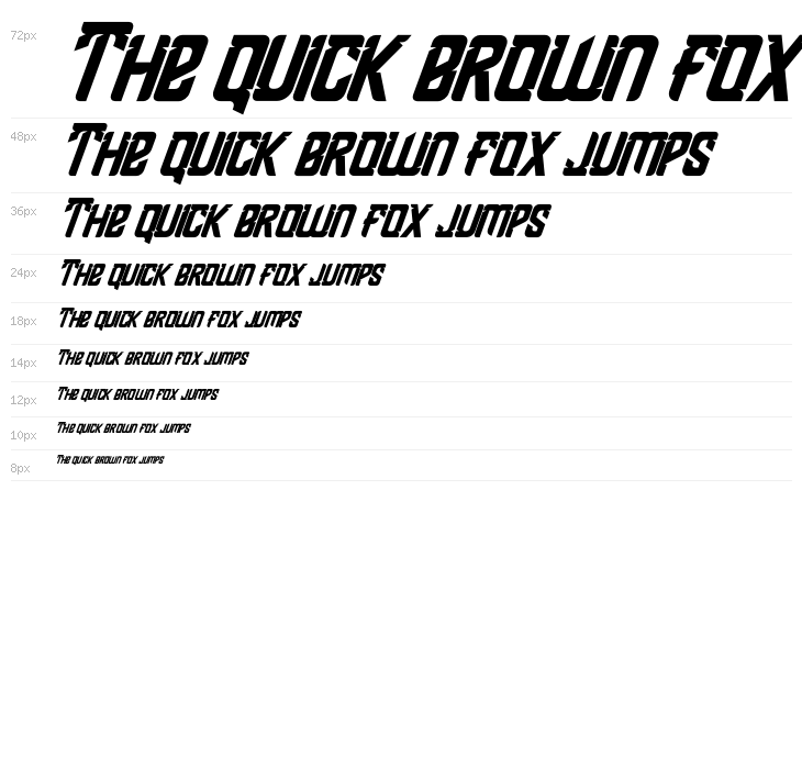 Shean Holmes Italic Waterfall