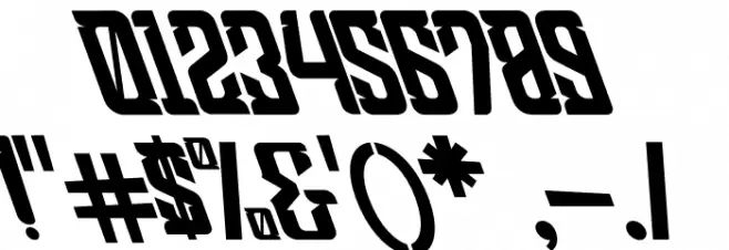 Shean Holmes Oblique Font OTHER CHARS