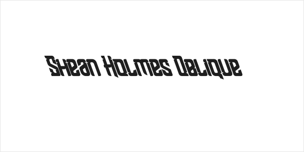 Shean Holmes Oblique Logo