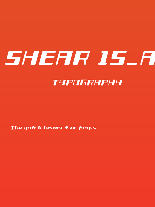 Shear 15_A Poster