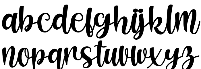 Shecarea Font LOWERCASE