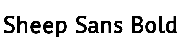Sheep Sans Bold Font