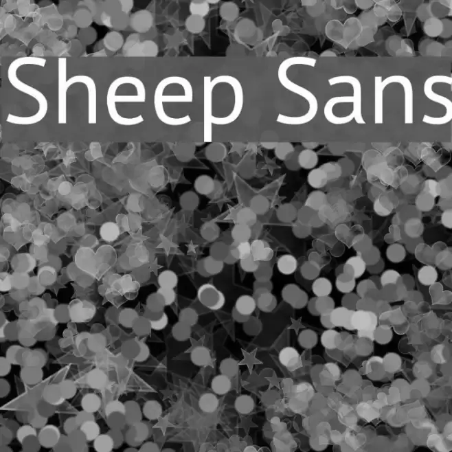 Sheep Sans Font examples