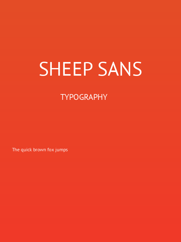 Sheep Sans Poster