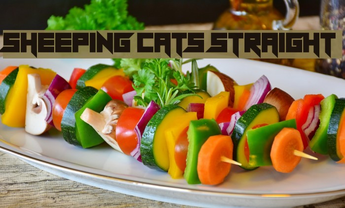 Sheeping Cats Straight Font examples