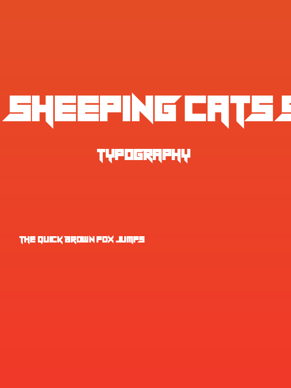 Sheeping Cats Straight Poster