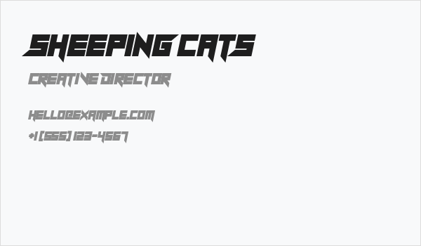 Sheeping Cats Business Card