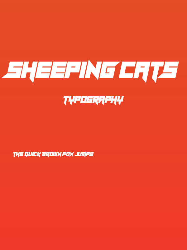 Sheeping Cats Poster