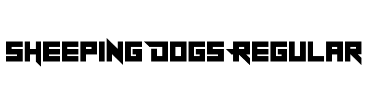 Sheeping Dogs Regular  Скачать бесплатные шрифты