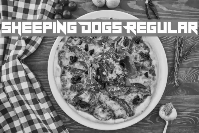 Sheeping Dogs Regular Font examples