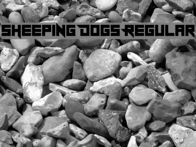 Sheeping Dogs Regular Font examples
