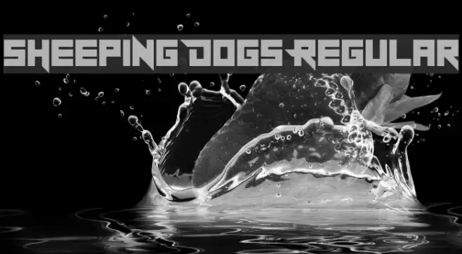 Sheeping Dogs Regular Font examples
