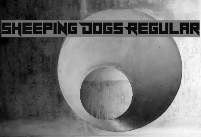 Sheeping Dogs Regular Font examples