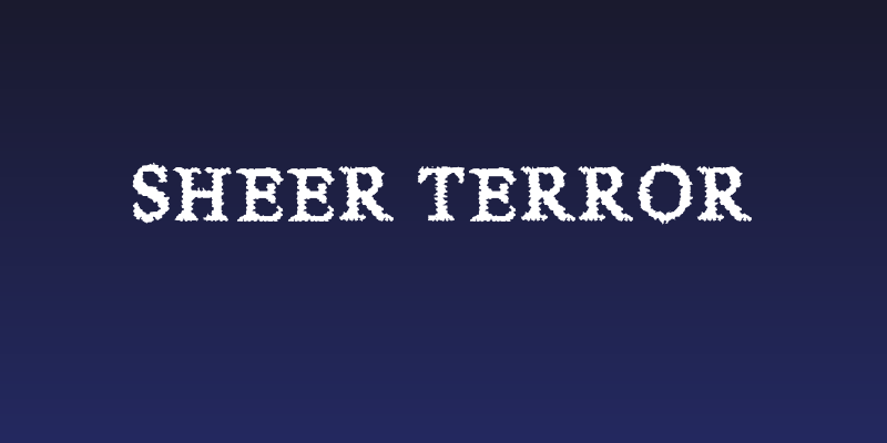 Sheer Terror Social Header