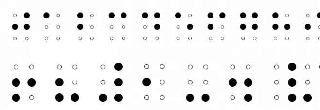 Sheets Braille Light Font OTHER CHARS