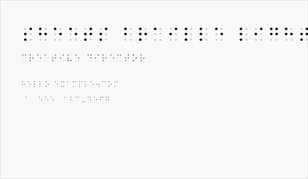 Sheets Braille Light Business Card