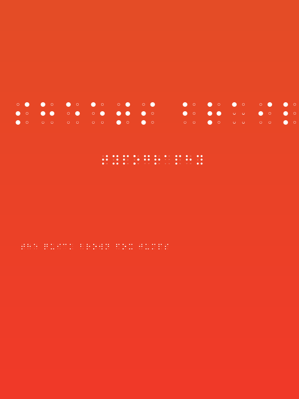 Sheets Braille Light Poster