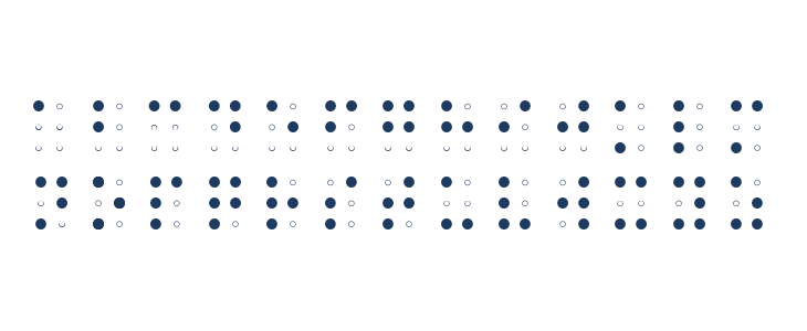 Sheets Braille Light Lowercase