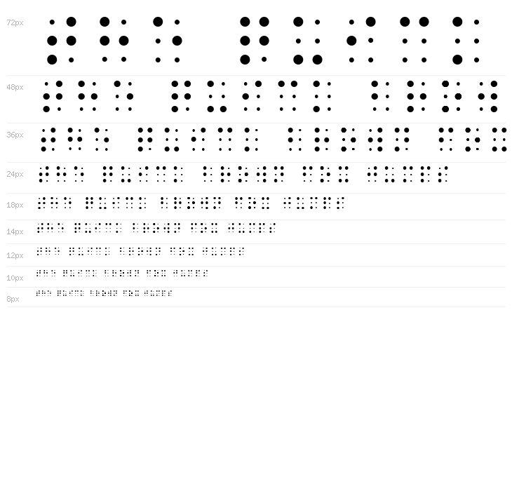 Sheets Braille Waterfall