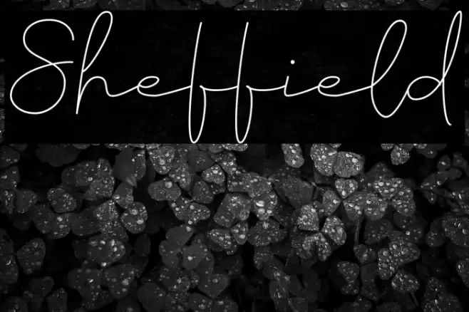 Sheffield Font examples