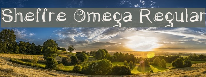 Sheffre Omega Regular Font examples