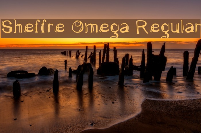 Sheffre Omega Regular Font examples