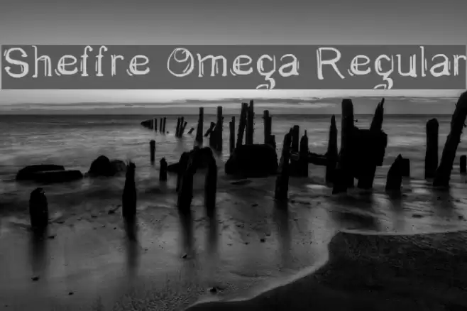 Sheffre Omega Regular Schriftart examples