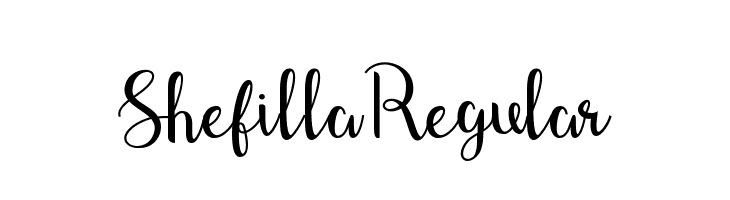 Shefilla-Regular  baixar fontes gratis