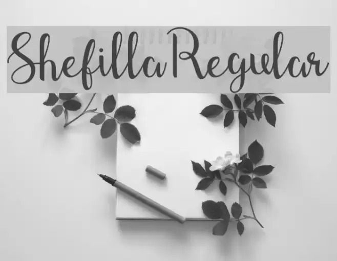 Shefilla-Regular Font examples