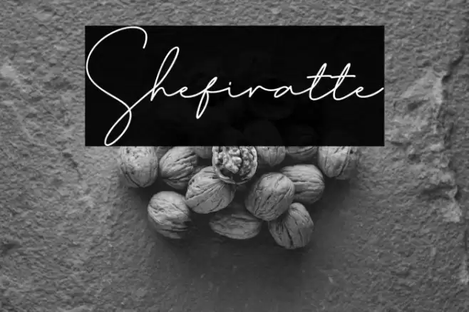 Shefiratte Schriftart examples