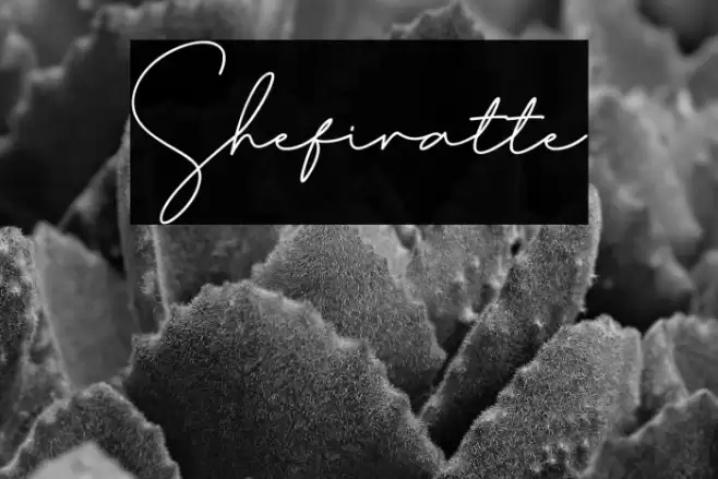 Shefiratte Schriftart examples