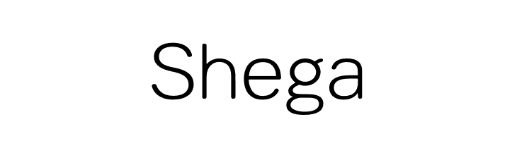 Shega  フリーフォントのダウンロード