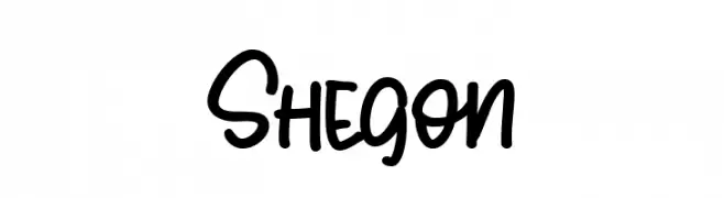 Shegon  Frei Schriftart Herunterladen