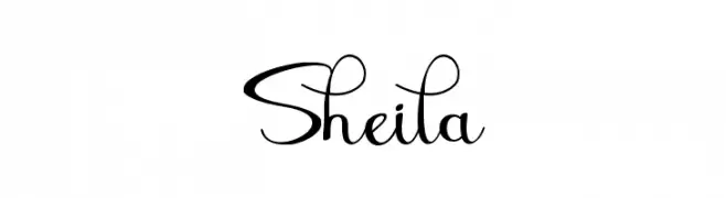 Sheila  フリーフォントのダウンロード