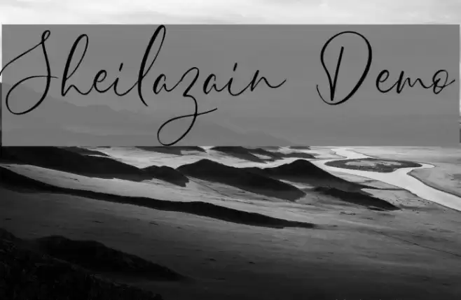 Sheilazain Demo Font examples