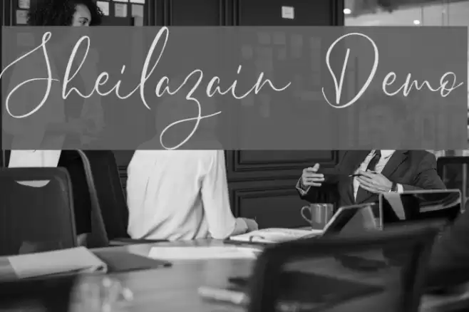Sheilazain Demo Font examples