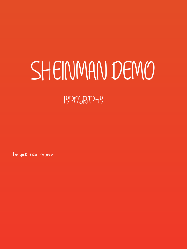 Sheinman Demo Poster